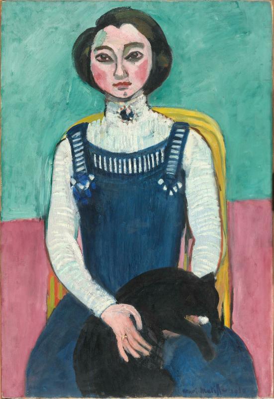 Marguerite au chat noir, par Henri Matisse