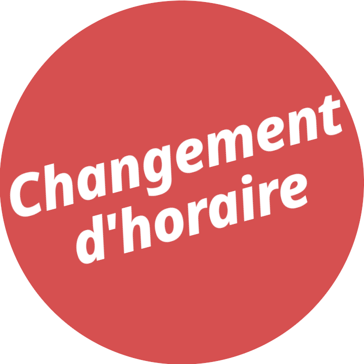 Changement d'horaire